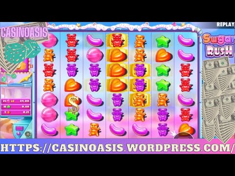 SUGAR RUSH Big Win 2023 | EPIC WIN at Sugar Rush Online Slots 2023 | Play online at CASINOASIS ;)