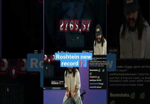 roshtein get new record ???#bigwin #hugewin #slots #slotonline #slot #roshtein