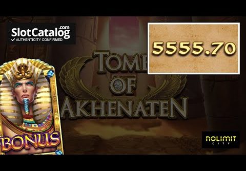 Big win. Tomb of Akhenaten slot from NoLimit City