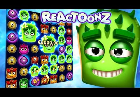 Reactoonz Garga Slot Big Win Base Game 6000€