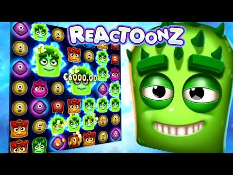 Reactoonz Garga Slot Big Win Base Game 6000€