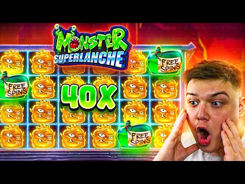 My RECORD WIN On MONSTER SUPERLANCHE!! (TOP SYMBOL)