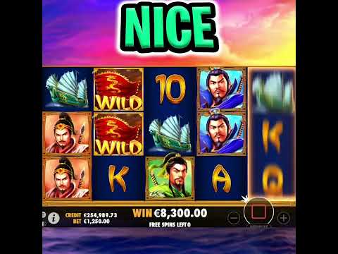 €1.250 FREE SPIN BONUS 🤑 MEGA BIG WIN 🔥 3 KINGDOMS SLOT SO MANY WILDS‼️ #shorts