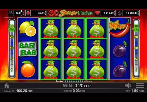 Crazy Win & 30 Free Spins at EGT 30 Spicy Fruits Slot