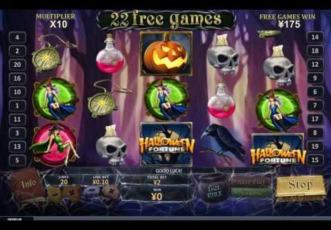 Halloween Fortune big win – playtech slot game