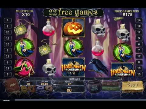 Halloween Fortune big win – playtech slot game