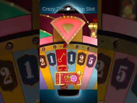 Crazy Time 4X Top Slot Big Win Moment Bonus Jackpot Crazy Time