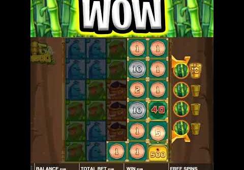 BIG BAMBOO SLOT 🔥 MEGA BIG WIN 🤑 HUGE COINS FREE SPIN BONUS‼️ #shorts