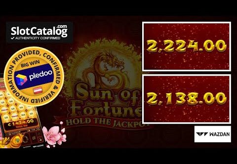 Mega win. Sun of Fortune slot from Wazdan