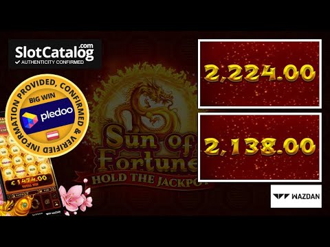 Mega win. Sun of Fortune slot from Wazdan