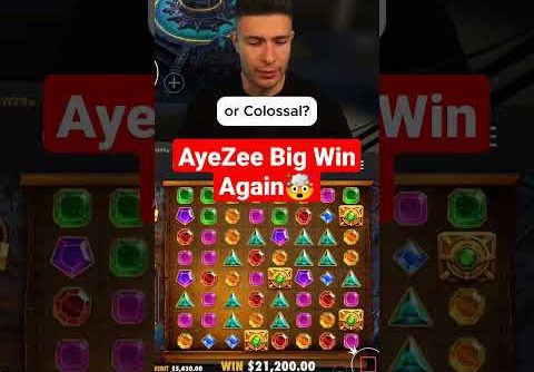 ayezee big win again🤯 #bigwin #slot #gemsbonanza #casino