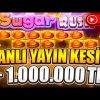 SUGAR RUSH | 1.000.000 TL VURGUN CANLI YAYINDA REKOR KIRDIK !!! YOK BÖYLE COMEBACK | Big Win