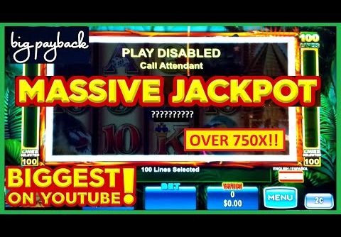 OVER 750X MASSIVE JACKPOT! The BIGGEST on YouTube for this slot! SHOCKING HANDPAY!!
