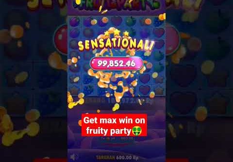 get max win? #fruityparty #slot #maxwin #casino #bigwin #shorts