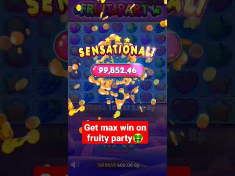 get max win? #fruityparty #slot #maxwin #casino #bigwin #shorts