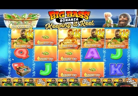 GOLD FISHERMAN 10X MULTIPLIER – BIG BASS BONANZA KEEPING IT REAL – HUGE WIN – BONUS BUY SLOT