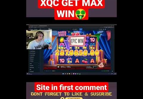 XQC GET MILLIONS$ MAX WIN 🤑 #maxwin #slot #bigwin #slots #dorkunit #xqc ##shorts