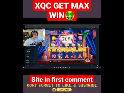 XQC GET MILLIONS$ MAX WIN 🤑 #maxwin #slot #bigwin #slots #dorkunit #xqc ##shorts