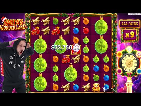 SANTAS’S WONDERLAND – HUGE WIN BONSU BUY – MIDNIGHT RICHES MAX LEVEL 5 ALL WINS X15 CASINO SLOT