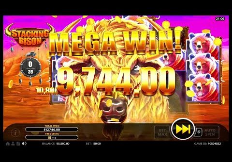 Stacking Bison (Swintt) 🐂 Online Slot MEGA WIN!🍀