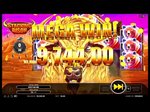 Stacking Bison (Swintt) 🐂 Online Slot MEGA WIN!🍀