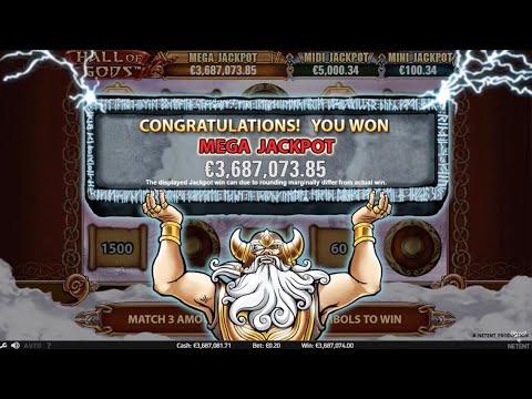 Mega Jackpot Win in Hall of Gods at Paf.com – €3,687,073 – Estonian record!