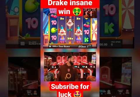 Drake and roshtein big win on dork unit slot🤯 #bigwin #slot #drake #roshtein #casino #shorts