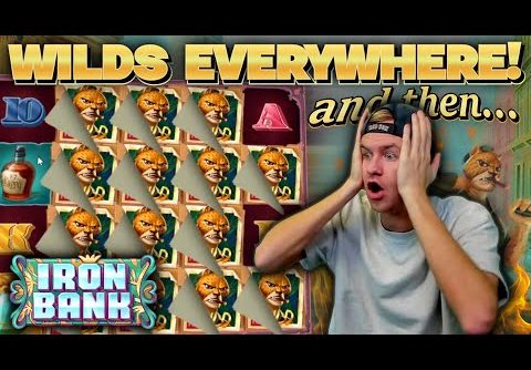 Wilds EVERYWHERE!? (Super BIG WIN on Iron Bank!)