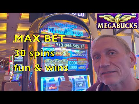 MAX BET 30 Spins MEGABUCKS Slot Machine Fun @ Resorts World Las Vegas Hotel & Casino Jackpot Chasing