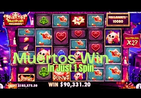 Muertos multiplier Mega Win.|| 🔥Sensational Win in Just 1 Spin🔥 Pragmatic play