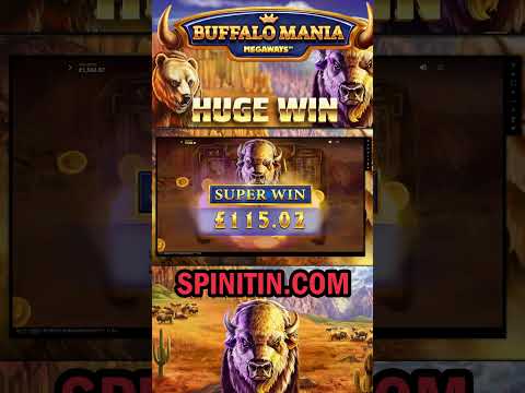 Mega Win On Buffalo Mania Megaways! #shorts, #Bigwin #slots