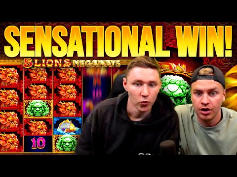 HUGE BONUS WIN ON 5 LIONS MEGAWAYS SLOT!