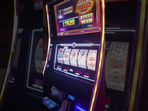 Big win on a slot machine on a cruise