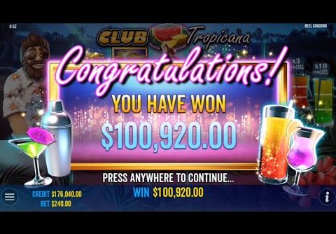 CLUB TROPICANA!! RECORD WIN!!PRAGMATIC PLAY!! BIG WIN!!🤑🤑 @SLOTKINGDOM