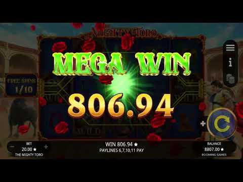 The Mighty Toro (Booming Games) 😎 Online Slot MEGA WIN! 🎰