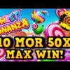 SWEET BONANZA ~ EFSANE GERİ DÖNÜŞ 50 X GELDİ !!! #sweetbonanza #bonanza #bigwin #slot