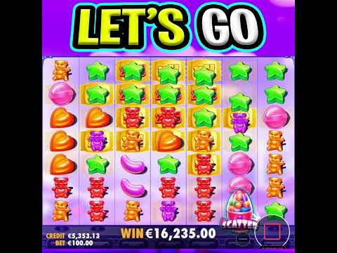 U HAVE TO SEE THIS 😮 RARE SUGAR RUSH SLOT 🔥 MEGA BIG WIN OMG‼️ #shorts