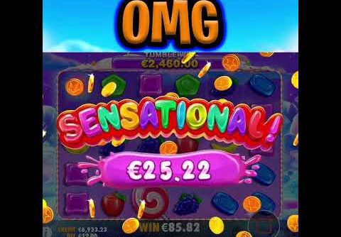 SWEET BONANZA SLOT 🍭 MAX MULTIPLIER MEGA BIG WIN 🔥 OMG WHAT A BONUS‼️ #shorts