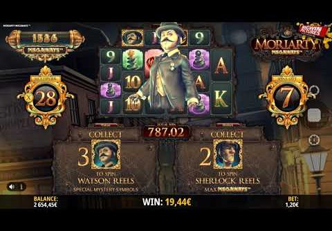 Moriarty Megaways Slot – Super Bonus BIG WINS!