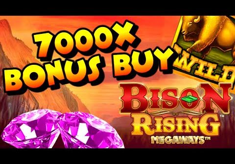 *7000X* BONUS BUY ON BISON RISING MEGAWAYS SLOT BUT CAN IT GIVE A BIG WIN??