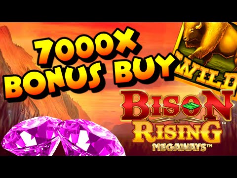 *7000X* BONUS BUY ON BISON RISING MEGAWAYS SLOT BUT CAN IT GIVE A BIG WIN??