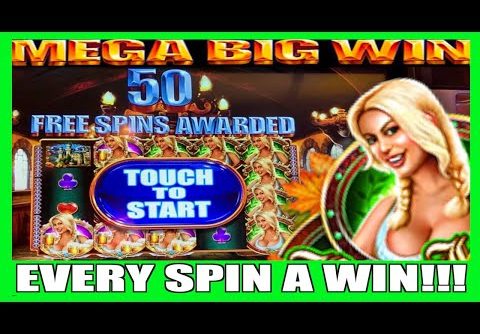 **MEGA BIG WIN!** 50 FREE SPINS!🍺Bier Haus WMS Slot Machine Bonus