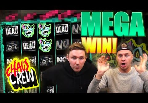 NEW MEGA BIG WIN ON CHAOS CREW SLOT!