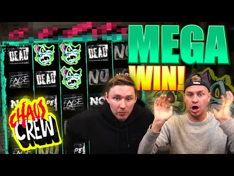 NEW MEGA BIG WIN ON CHAOS CREW SLOT!