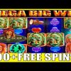 **100+ FREE SPINS!** MEGA BIG WIN! King of Africa WMS Slot Machine Bonus