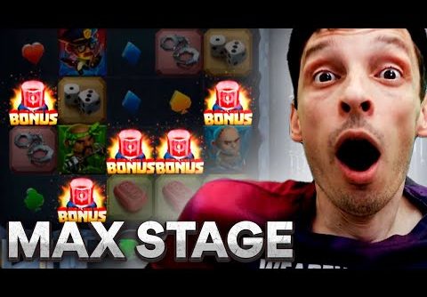 MAX STAGE MEGA HEIST SLOT🔥 5 SCATTERS BIG WIN