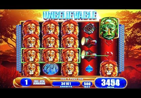 MASSIVE WIN 25K, King of Africa slot machine handpay mega award & triggers minor progressive jackpot