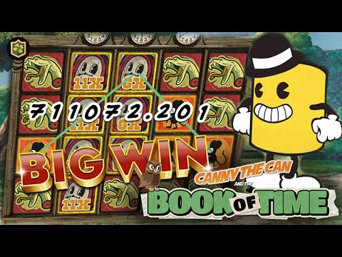BIG WIN NEW ONLINE SLOT 🔥 CLASSIC BOOK 🔥 CANNY THE CAN AND THE BOOK OF TIME – HACKSAW GAMING