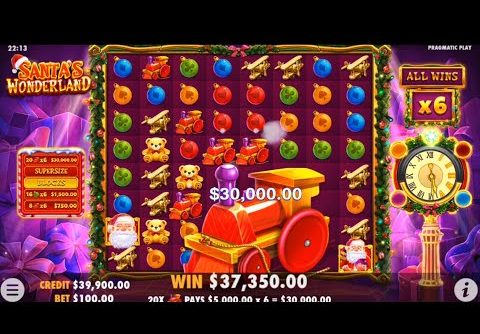 SANTA’S WONDERLAND!! HUGE SUPER SIZE!! MEGA BIG WIN!!PRAGMATIC PLAY!!😱😱 @SLOTKINGDOM