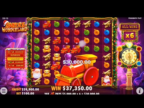 SANTA’S WONDERLAND!! HUGE SUPER SIZE!! MEGA BIG WIN!!PRAGMATIC PLAY!!😱😱 @SLOTKINGDOM